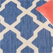 Safavieh Courtyard 9' X 12' Power Loomed Rug in Blue and Beige