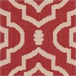 Safavieh Courtyard 9' X 12' Power Loomed Rug in Red and Bone
