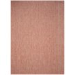 Safavieh Courtyard 9' X 12' Power Loomed Rug in Red and Beige