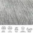 Safavieh Courtyard 9' X 12' Power Loomed Rug in Black and Beige