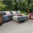 Safavieh Courtyard 8' X 11' Power Loomed Rug in Gray and Navy
