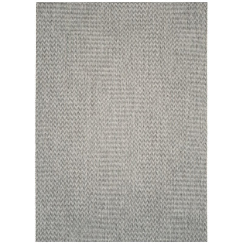 Safavieh Courtyard 9' X 12' Power Loomed Rug in Gray and Navy