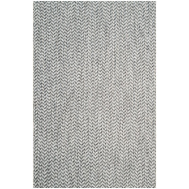 Safavieh Courtyard 9' X 12' Power Loomed Rug in Gray and Navy