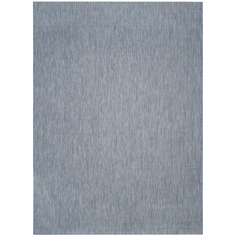 Safavieh Courtyard 8' X 11' Power Loomed Rug in Navy and Gray