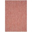 Safavieh Courtyard 8' X 11' Power Loomed Rug in Red and Red