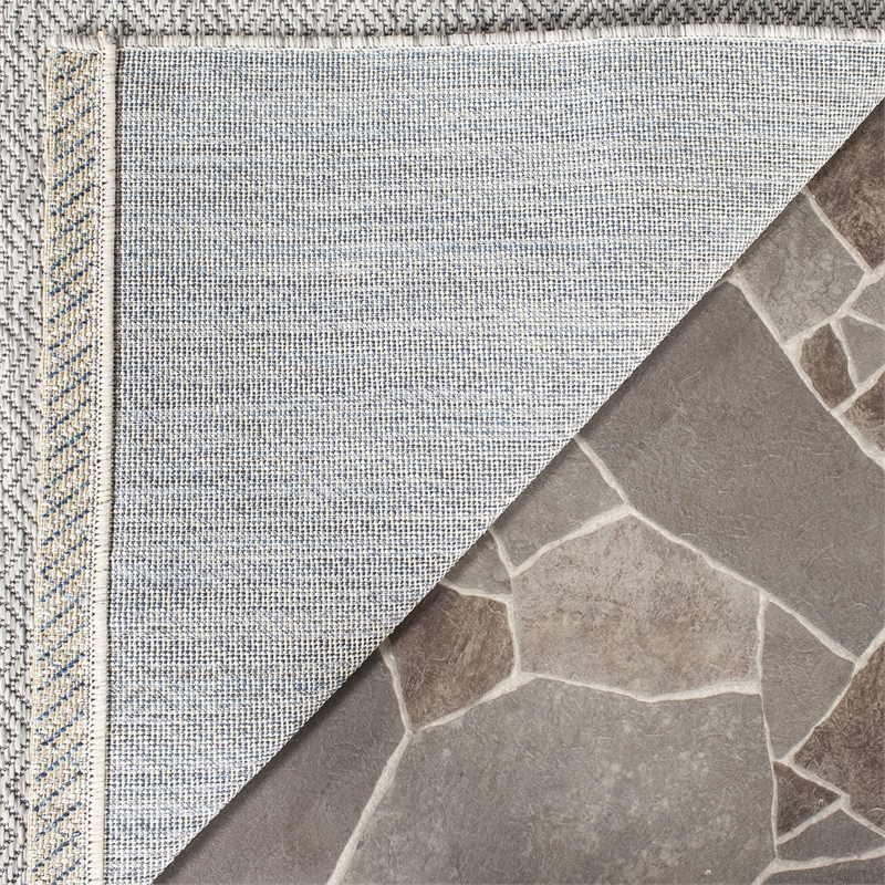 Safavieh Courtyard 9' X 12' Power Loomed Rug in Gray and Gray