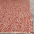 Safavieh Courtyard 9' X 12' Power Loomed Rug in Red and Red