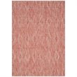 Safavieh Courtyard 9' X 12' Power Loomed Rug in Red and Red