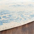 Safavieh Dip Dye 7' Square Hand Tufted Wool Rug in Beige and Blue