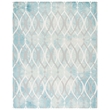 Safavieh Dip Dye 9' X 12' Hand Tufted Wool Rug in Green and Ivory Gray