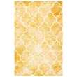 Safavieh Dip Dye 5' X 8' Hand Tufted Wool Pile Rug in Gold and Ivory