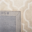 Safavieh Dip Dye 10' X 14' Hand Tufted Wool Rug in Beige and Ivory