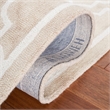 Safavieh Dip Dye 10' X 14' Hand Tufted Wool Rug in Beige and Ivory