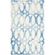 Safavieh Dip Dye 5' X 8' Hand Tufted Rug in Ivory and Blue