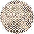 Safavieh Dip Dye 3' X 5' Hand Tufted Rug in Ivory and Chocolate