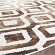 Safavieh Dip Dye 3' X 5' Hand Tufted Rug in Ivory and Chocolate