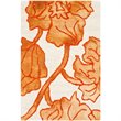 Safavieh Dip Dye 4' X 6' Hand Tufted Rug in Ivory and Orange