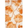 Safavieh Dip Dye 5' X 8' Hand Tufted Rug in Ivory and Orange