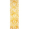 Safavieh Dip Dye 2' X 3' Hand Tufted Rug in Ivory and Gold