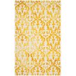 Safavieh Dip Dye 2' X 3' Hand Tufted Rug in Ivory and Gold