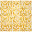 Safavieh Dip Dye 5' X 8' Hand Tufted Rug in Ivory and Gold