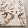 Safavieh Dip Dye 2' X 3' Hand Tufted Rug in Ivory and Chocolate
