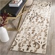 Safavieh Dip Dye 2' X 3' Hand Tufted Rug in Ivory and Chocolate