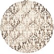 Safavieh Dip Dye 3' X 5' Hand Tufted Rug in Ivory and Chocolate