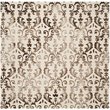 Safavieh Dip Dye 3' X 5' Hand Tufted Rug in Ivory and Chocolate