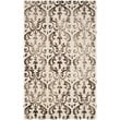 Safavieh Dip Dye 5' X 8' Hand Tufted Rug in Ivory and Chocolate