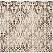 Safavieh Dip Dye 5' X 8' Hand Tufted Rug in Ivory and Chocolate
