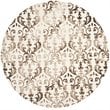 Safavieh Dip Dye 8' X 10' Hand Tufted Rug in Ivory and Chocolate