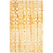 Safavieh Dip Dye 2' X 3' Hand Tufted Wool Pile Rug in Ivory and Gold