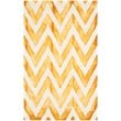 Safavieh Dip Dye 3' X 5' Hand Tufted Wool Pile Rug in Ivory and Gold