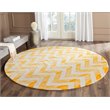 Safavieh Dip Dye 3' X 5' Hand Tufted Wool Pile Rug in Ivory and Gold