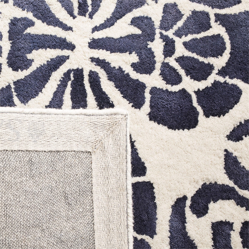Safavieh Dip Dye 2' X 3' Hand Tufted Wool Pile Rug in Camel and Gray
