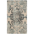 Safavieh Dip Dye 3' X 5' Hand Tufted Wool Pile Rug in Ivory and Navy
