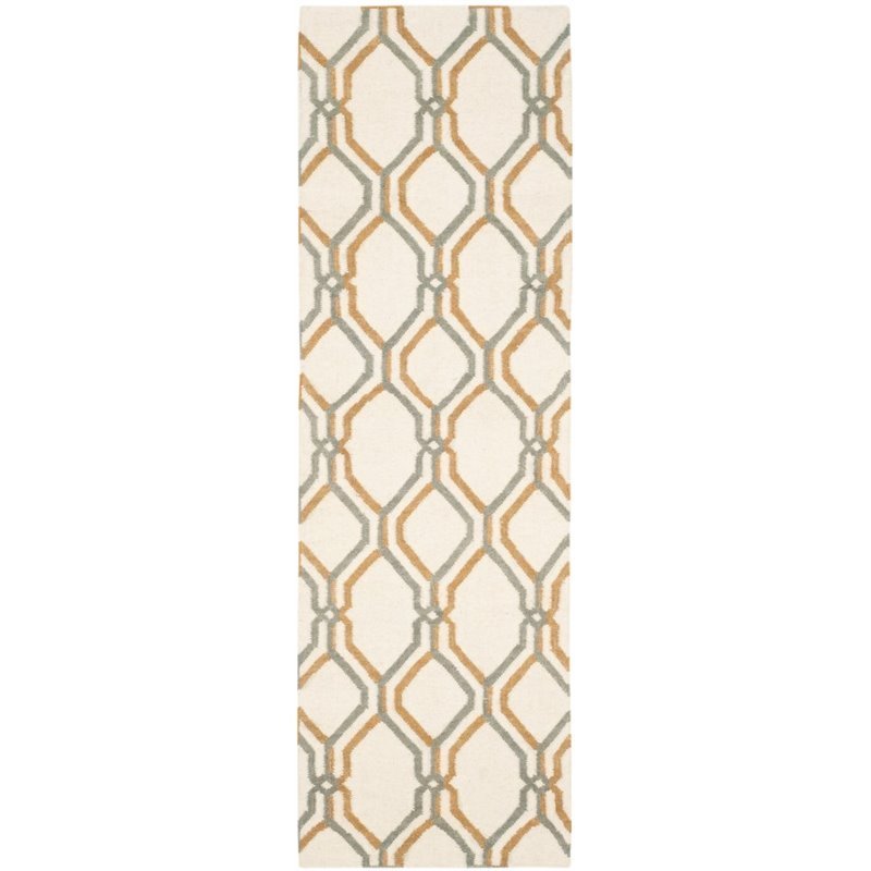 Safavieh Dhurries 5' X 8' Hand Woven Flat Weave Wool Rug