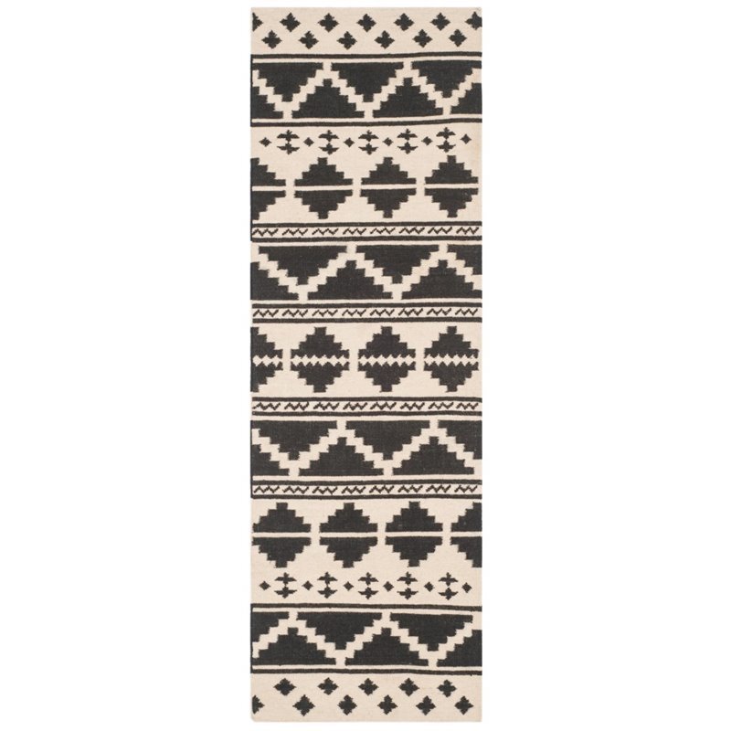 Safavieh Dhurries 4' X 6' Hand Woven Flat Weave Wool Rug