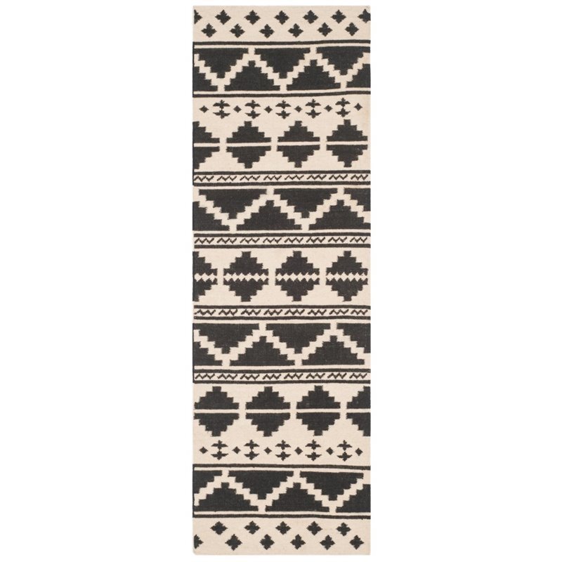 Safavieh Dhurries 8' X 10' Hand Woven Flat Weave Wool Rug