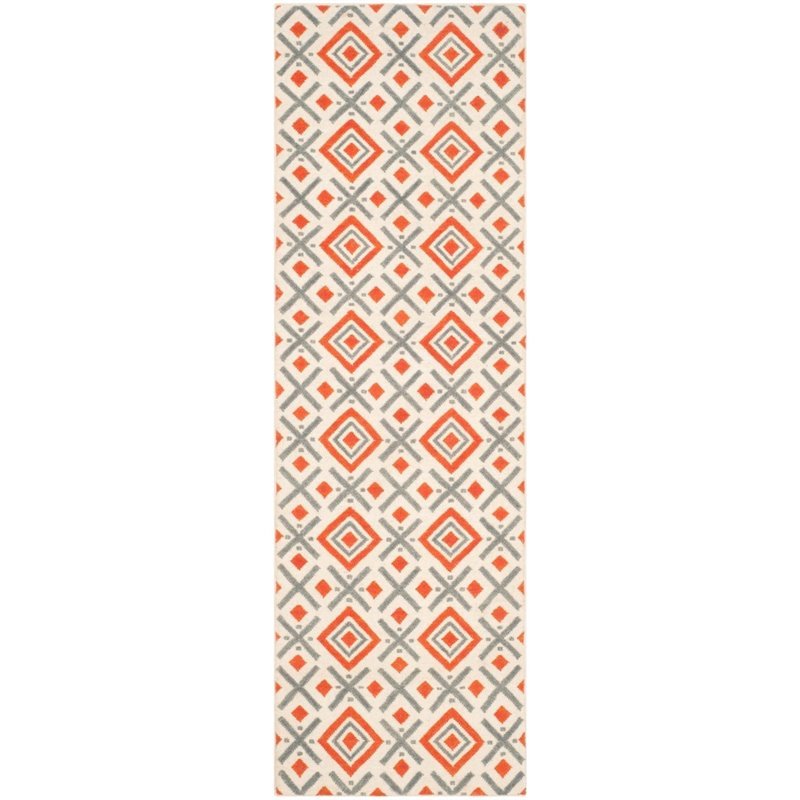Safavieh Dhurries 4' X 6' Hand Woven Flat Weave Wool Rug