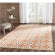Safavieh Dhurries 6' Square Hand Woven Flat Weave Wool Rug