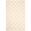 Safavieh Dhurries 6' Round Hand Woven Flat Weave Wool Rug