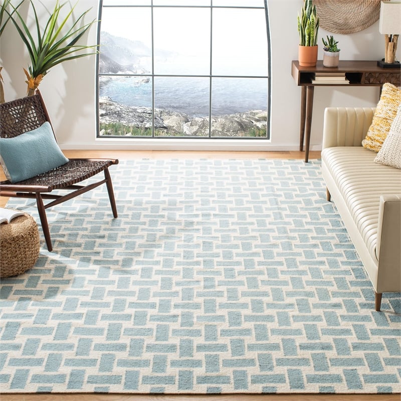 Safavieh Dhurries 8' X 10' Hand Woven Flat Weave Wool Rug