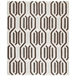 Safavieh Dhurries 8' X 10' Hand Woven Flat Weave Wool Rug in Ivory