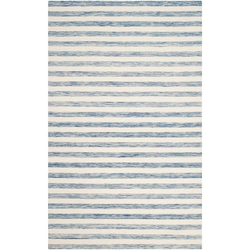 Safavieh Dhurries 6' Square Hand Woven Flat Weave Wool Rug
