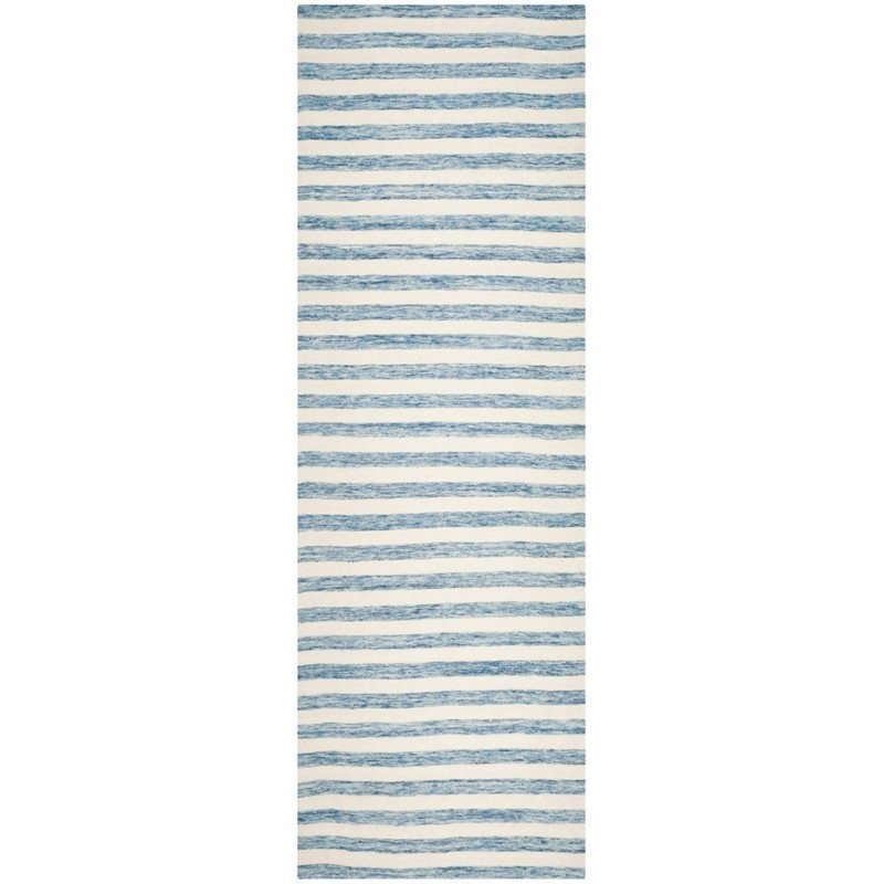 Safavieh Dhurries 6' Square Hand Woven Flat Weave Wool Rug