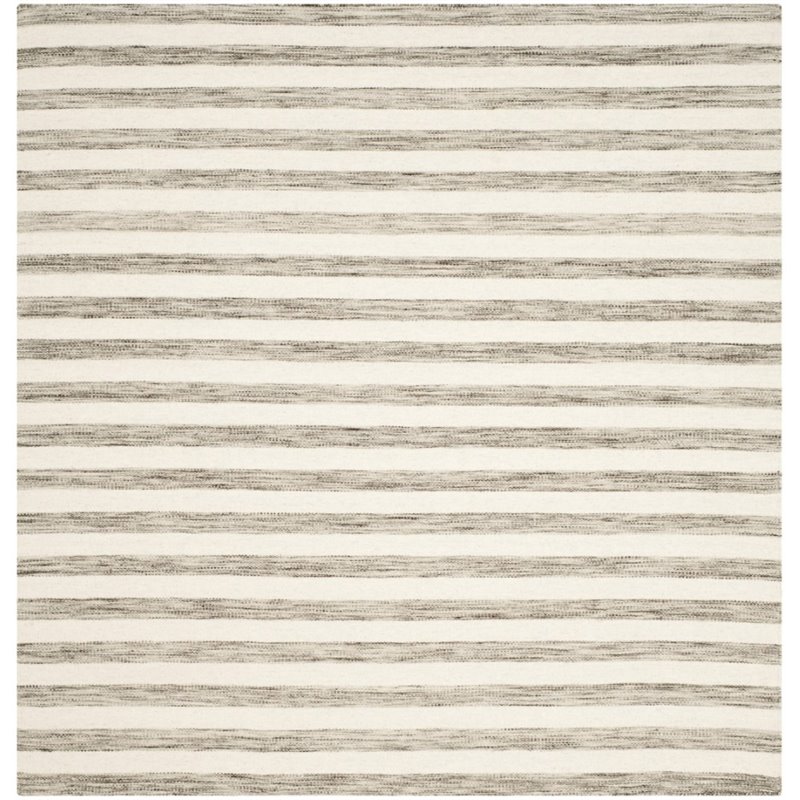 Safavieh Dhurries 6' Square Hand Woven Flat Weave Wool Rug