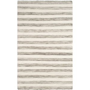 Safavieh Dhurries 6' Square Hand Woven Flat Weave Wool Rug