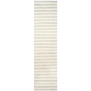 Safavieh Dhurries 6' Square Hand Woven Flat Weave Wool Rug